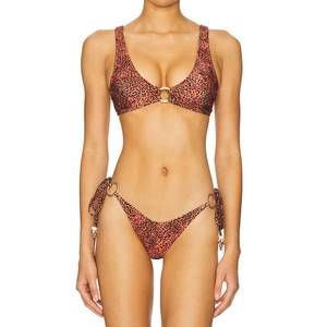 NEW KULANI KINIS ring contour crop bikini top in wild rose